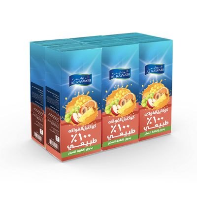 Long life juice mixed fruit - 180ml X6