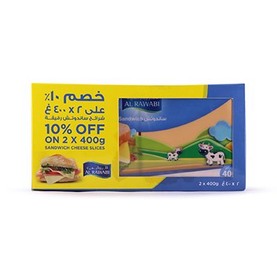 Sandwich Cheese Slice Promo (400g x 2 pcs)